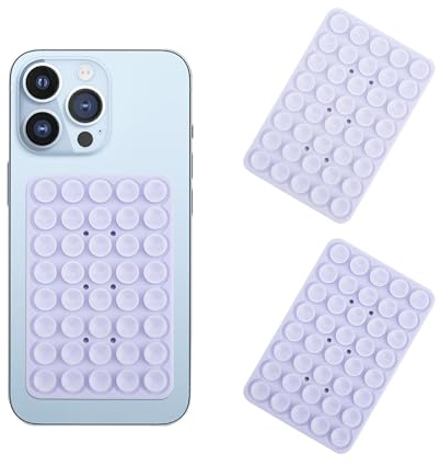 LNSYSNS Ventosas Movil,3 Piezas Ventosas para Movil, Ventosa Movil, 40 Ventosas por Lado, 100 x 64 x 4 MM, Diseño de Doble Cara, Adapta a la Mayoría de los Teléfonos Móviles