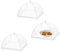 HXHWKEN 3Pcs Cubierta Protectora Alimentos Fresca Mosquitera Comida Desplegable Cubierta de Malla Plegable para Frutas Barbacoa Pasteles, 32x32cm