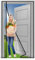 Tenda Zanzariera Magnetica, 110x230cm Anti Zanzare Calamite Tenda, Adsorbimento Magnetico Pieghevole Rete, Porte da Balcone Cantine Terrazze Nero