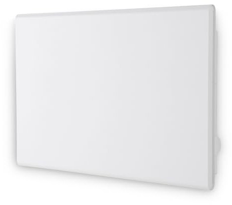 Adax Eco Basic - Convector eléctrico con termostato electrónico, baja altura 330 mm, programación bluetooth, 1400 W, KET blanco