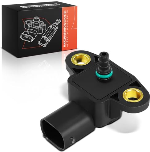 Frankberg Ladedruck Sensor 3-Polig mit Dichtung Replace #68066040AA | Kompatibel mit Mercedes-Benz B-Klasse C-Klasse E-Klasse Vito Sprinter CLK GLS, Chrysler 300 C, Jeep Grand Cherokee Commander