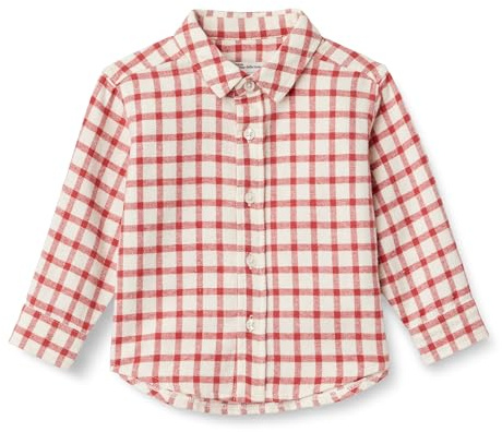 Amazon Essentials Bébé garçon Chemise Boutonnée en Flanelle à Carreaux