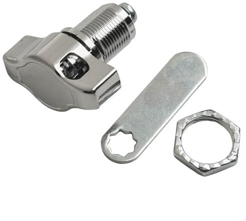 MoSundi Serrure mécanique à came en alliage de zinc sans clé pour boîte aux lettres, placard, meubles, armoire, casier de sécurité (20 mm)