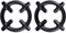 NUOBESTY 2 pièces Support de Brûleur de Cuisinière Lot de Supports pour Cafetière et Casserole Noir Accessoires Universels pour à Gaz