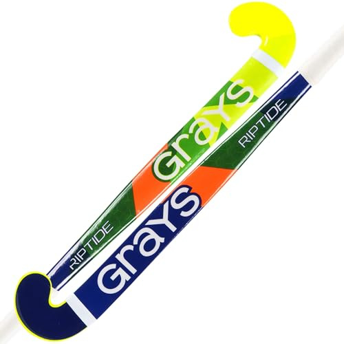 GRAYS Riptide Ultrabow Junior Hockey Stick - Yellow/Blue (28)