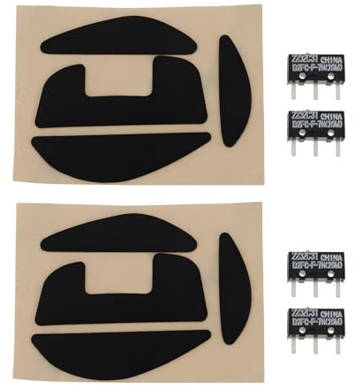 VGOL 2 Sets Mouse Feet Pad with 4pcs 20M Switches Compatible with Logitech G700 G700s