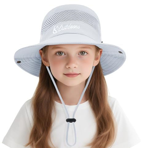 Zando Kinder Sonnenhut UV 50+ Fischerhut für 5-13 Jahre mit Kinnband
