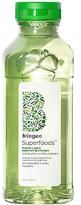 Briogeo Superfoods Matcha and Apple Replenishing Shampoo. Supports Healthy, Balanced Hair and Scalp, Vegan, Phalate & Paraben-Free - 369ml