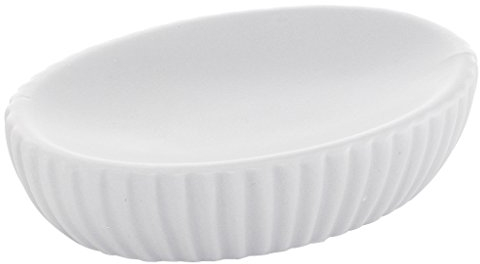 Gedy Marika Porte-Savon, céramique, Blanc, 8,3 x 12 x 3