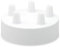 Lampen Baldachin - Deckenbaldachin Metall 5-fach weiß (mit 5 Kabelauslässen) Ø 10 x 2,4 cm