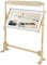 GOTOTOP Stickständer, 360 Grad Einstellbar Stickerei Ständer Verstellbare Kreuzstich Stickerei Ständer Stickständer aus Kiefer und PVC mit Stickrahmen, 104 x 40 x 88 cm