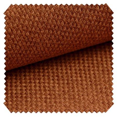 novely® GRANA - Melierter Webstoff - Leicht Grob Gewebter Möbelstoff - Robuster Polsterstoff aus Oxfordbindung - Pflegeleichte Meterware 1lfm | Farbe: 07 Kupfer Rot Braun