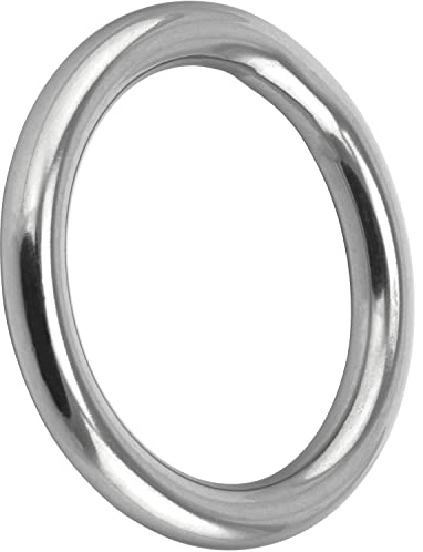 FASTON® Edelstahlringe 10x60mm geschweißt und poliert (2 Stück) Edelstahl O Ring Rundring rostfreier Edelstahl A4 V4A