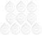 10 Pcs Nail Art Striping Tape Line Case Nail Art Striping Tape Line Dispenser for Nail Salon Use