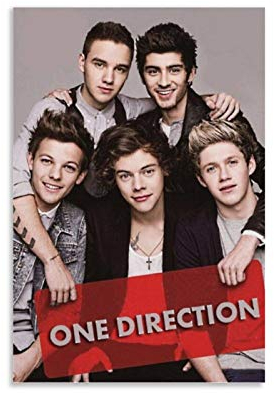 RUIQIU 1D Poster One Direction A Pop Boy Band Leinwand Drucke für Zimmer Ästhetische Wandkunst Schlafzimmer Poster Malwände Esszimmer Dekor 30 x 45 cm