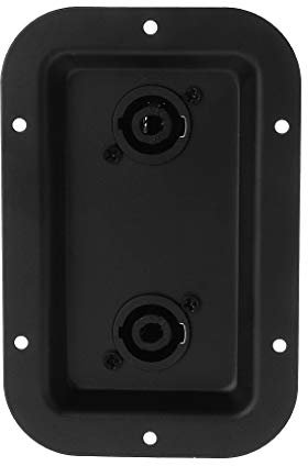 KERDEJAR Jack Plate Socket Junction Box Clip Guitar Dual Large for SpeakOn PA Speaker Cabinets