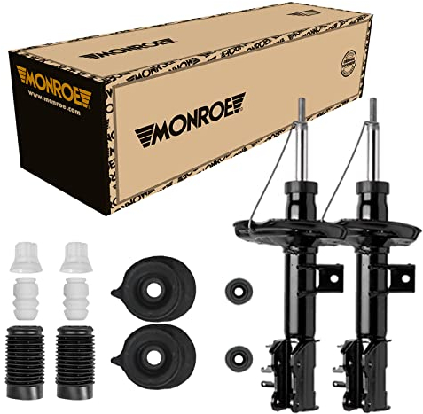 Monroe Stoßdämpfer Vorne + Domlager Staubschutz für Fiat 500 312x 500 100 312x