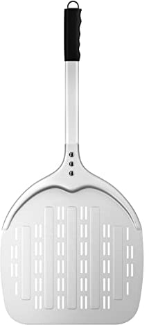 Karboby Pelle à Pizza Aluminium Pelle A Pizza Spatule Perforée pour Cuisson au Four à Pizza, 12 Pouces