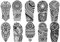 Beyond Tatuajes Tribales Maorí Design Temporales Hombres 10 Hojas Negro 18 x 8.5 cm Teen Adult