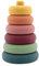 Nuby -Spielzeug Pyramide aus Silikon - Motorik und Lernspielzeug - Stapelturm für Baby und Kleinkinder - Mehrfarbig - 6+ Monate