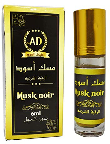 Schwarz Moschus Rokiaa Shariaa Musk - 6ml Islam Parfüm Kaaba Misk Alkoholfrei Saudi Arabien مسك اسود الرقية الشرعية