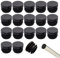 Zasvec Bouchon de Chaise 16mm 32 pièces Embout pour Chaise Bouchon en Plastique Rond Embout Bouchons pour Tube de Chaise Bouchon Pied de Chasie Pied de Chaise Protection