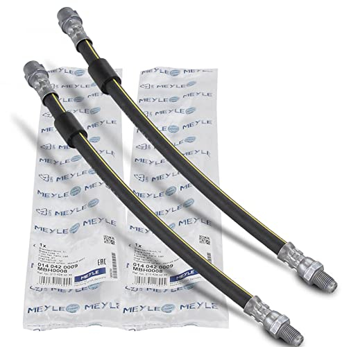 2x Original MEYLE 0140420009 Bremsschlauch Hinterachse Kompatibel mit C-Klasse W202 C 180-C 280 1993-2007 E-Klasse W210 E 200-E 430 1995-2002 SL R129 280-600 1992-2001