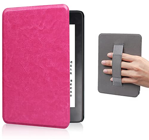 Cases Coque pour Kindle Paperwhite 2018 - Légère Étui de Protection pour 6 10e Génération (Modèle PQ94WIF) - Housse en Cuir PU avec Dragonne Et Intelligent Réveil/Veille