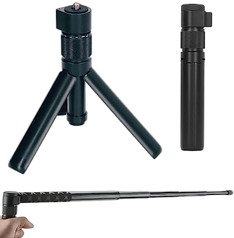 Universal Bullet Time Handle for Multifunctional Adjustable Aluminum Alloy Fold Tripod Bullet Time Selfie Handle, Perfect for ONE X3, X2, R, X, EVO Action