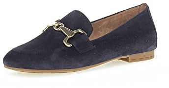 Gabor Damen Slipper, Frauen Slip On,College Schuhe,Businessschuhe,Slip-ons,Mokassins,Halbschuhe,Slides,Loafer,Atlantik (Gold),37 EU / 4 UK