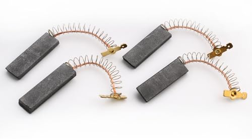 RUNCCI-YUN 4PCS Kohlebürsten Motorkohlen Waschtrockner Kohlebürsten für Bo sch Siem ens 616505 00616505 Anschluss 4,8mmAMP Motorkohlen Kohlebürsten für Waschmaschine(5x12,5x42mm)