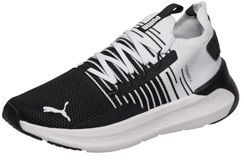 PUMA Mixte Softride Symmetry Fuzion Chaussure de Course sur Route, Noir Cool Gris Foncé Blanc, 43 EU