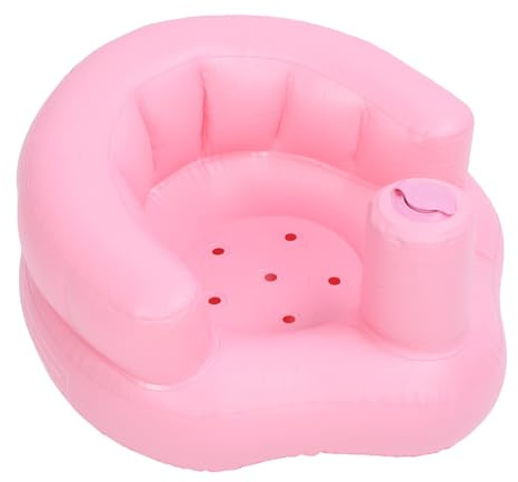 Aufblasbarer Baby-Stützsitz aus PVC, Tragbar mit Eingebauter Gaspumpe, Auslaufsicher, Faltbar, für Zuhause und Unterwegs