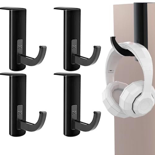 KLLJ Soporte para Auriculares,Soporte de Auriculares Gancho Adhesivo,Gancho para Soporte de Auriculares,Universal Soporte Auriculares para Oficina,Escritorio,Pared,Mesa,Universal,Mantener Ordenado