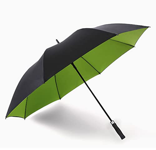 CASEGO Regenschirm, gerader Stab, doppelschichtige Beschichtung, automatisch, sonnig und regnerisch, Werbegeschenk mit doppeltem Verwendungszweck, Golf-Werbeschirm (D)