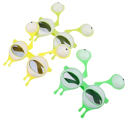 Warmhm 3 Paare lustige Partybrille Stand Requisiten Brillen lustige Alien-Brille kinder ferngläser kinderferngläser easter Party knifflige Requisite außerirdische Brille Verkaufsstand Stk
