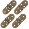 sourcing map Folding Table Hinge, 4pcs Iron 270 Degree Round Edge Sewing Machine Table Butler Tray Hinges for Cabinet Desk Drawer Door Furniture (Bronze, 3.2 x 1.2inch)