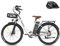 Fafrees Ebike 26 Zoll, E Bike Damen Herren 36V 20.3Ah Akku, F26 Lasting Elektrofahrrad 250W 25km/h, City E-Bike Reichweite 80-200km, E Fahrrad Pedelec 7S, Belastung 120Kg (Weiß)
