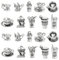 Ornazy Tibetan Mini Drink Charms - 50pcs, 10 Styles - Teapot, Tea Cup, Coffee Mug Charms - Antique Silver - DIY Craft