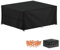 LAMUNI Outdoor Garden Table Cover Rectangular Garden Furniture Covers Waterproof Patio Table Covers Anti-UV Rattan Sofa Set Cover Windproof 420D Oxford Patio Covers for Outdoor Furniture, 200x150x74cm