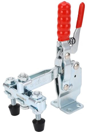 Vertical Toggle Clamp, Quick Release Vertical Clamp Dual Head Dual Handle 227kg Clamping Force Toggle Clamp Vibration Machinery, Toggle Clamps