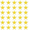 30PCS Yellow Star Iron On & Sew on Patches,3 * 3CM Hot Melt Adhesive Embroidery Appliques for Clothes, Bags, DIY Craft Decor