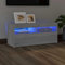 HOMTAKIE Meuble TV avec lumières LED Sonoma Gris 90x35x40 cm