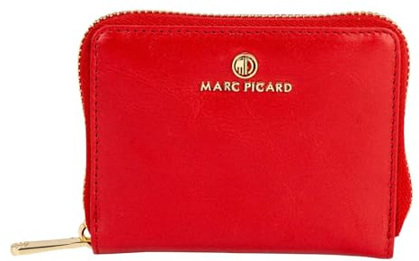 Marc Picard Leder Geldbörse Firenze Zip Wallet Red rot