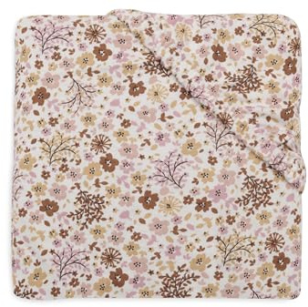 Jollein Spannbettlaken Jersey - Für Wiegen - Flower Fairies - 40/50x80/90cm - Spannbettlaken Baumwolle - Spannbetttuch - Oeko-TEX Zertifiziert
