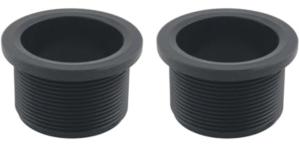 JianLing 2PCS Shower Drain Pipe Flange 2 inch Threaded Pipe Adapter for Seamless Bathroom Pipes Kitchen Rubber Gasket Accessories