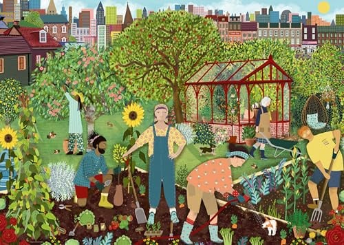 Ravensburger Community Allotment 1000 Piece Jigsaw Puzzle for Adults – Gardening Scene by Angela Holland, Relaxing Family Puzzle, Mindful Activity & Gift for Nature Lovers