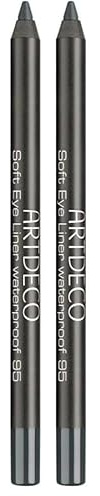 ARTDECO Soft Eyeliner Waterproof - Cremiger Kajalstift wasserfest, langanhaltender Eye Liner mit hoher Deckkraft - 1 x 1,2 g (Packung mit 2)