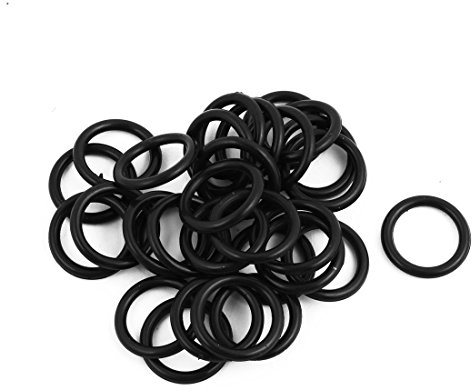 sourcing map 30Stk. 10mmx1,8mm flexible Nitril Gummi O Ring Öl Dichtung Unterlegscheiben Ösen DE de