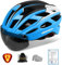Shinmax Fahrradhelm Herren Damen Fahrradhelm mit Visier Magnetische Cycle Helmet,Bike Helmet with Detachable Visor Road Bicycle Helmet for Man Woman Adjustable Adult Safety Protection